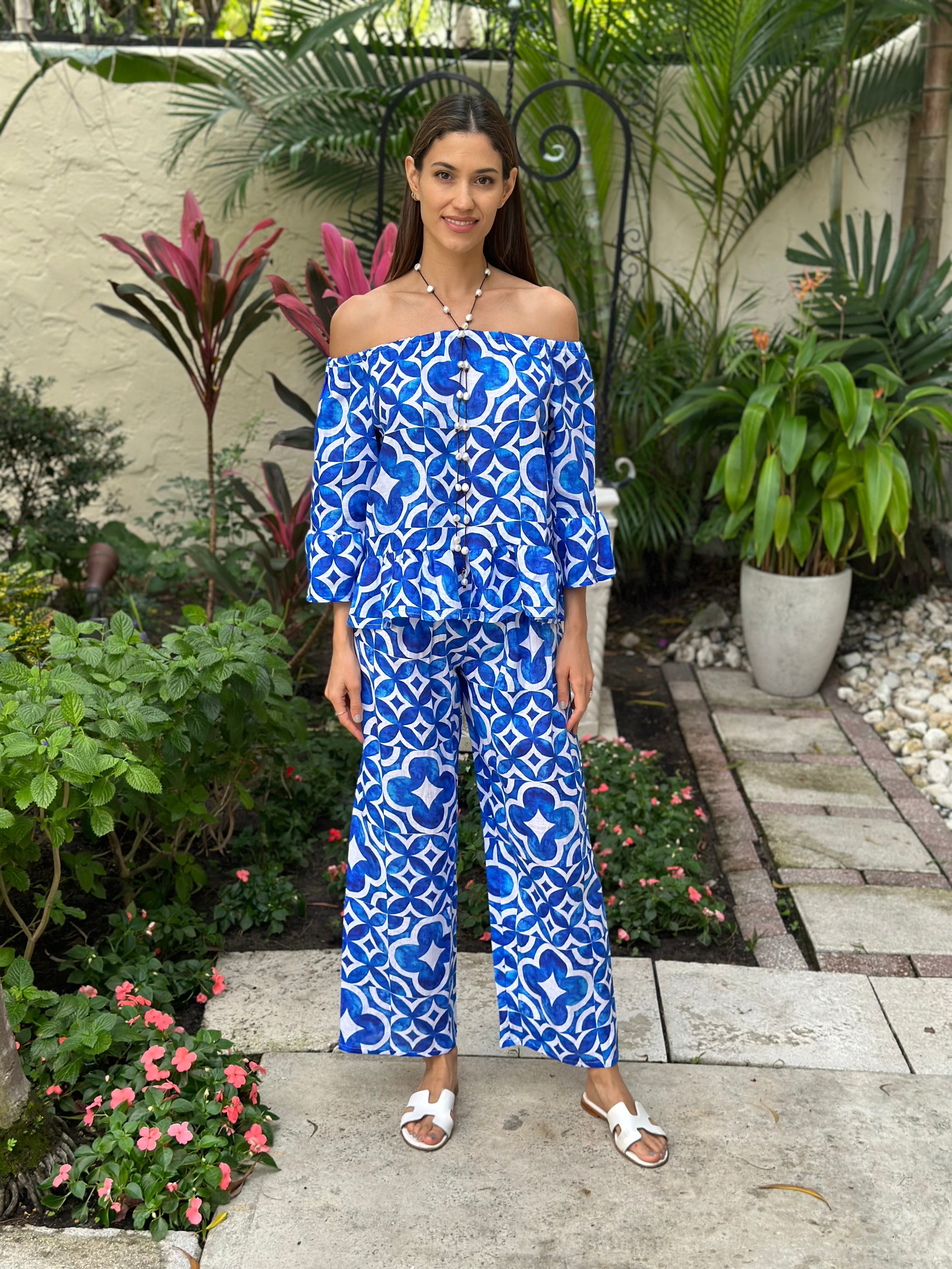 Bolero El Scollo Linen Top