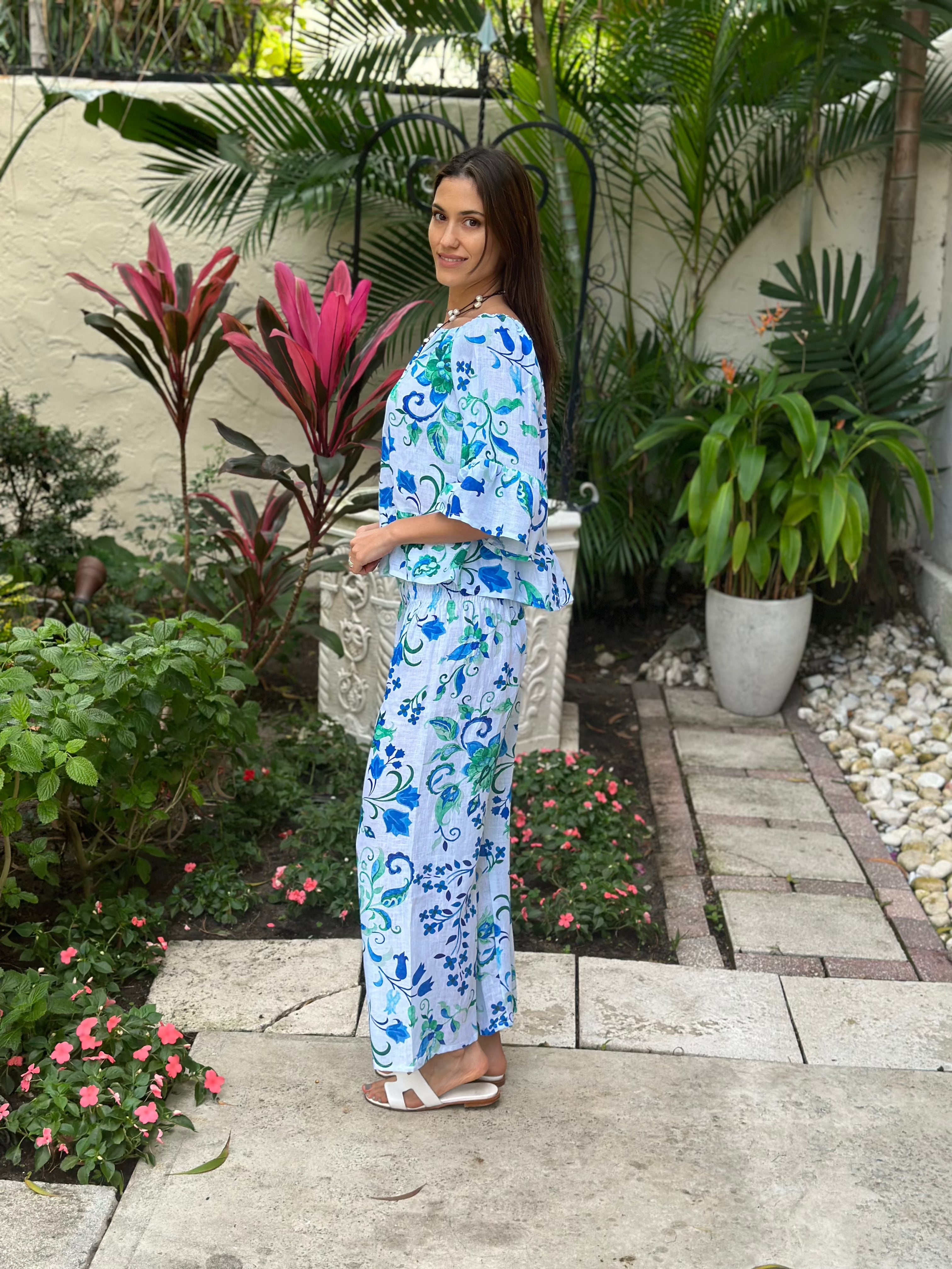 Bolero El Scollo Linen Top