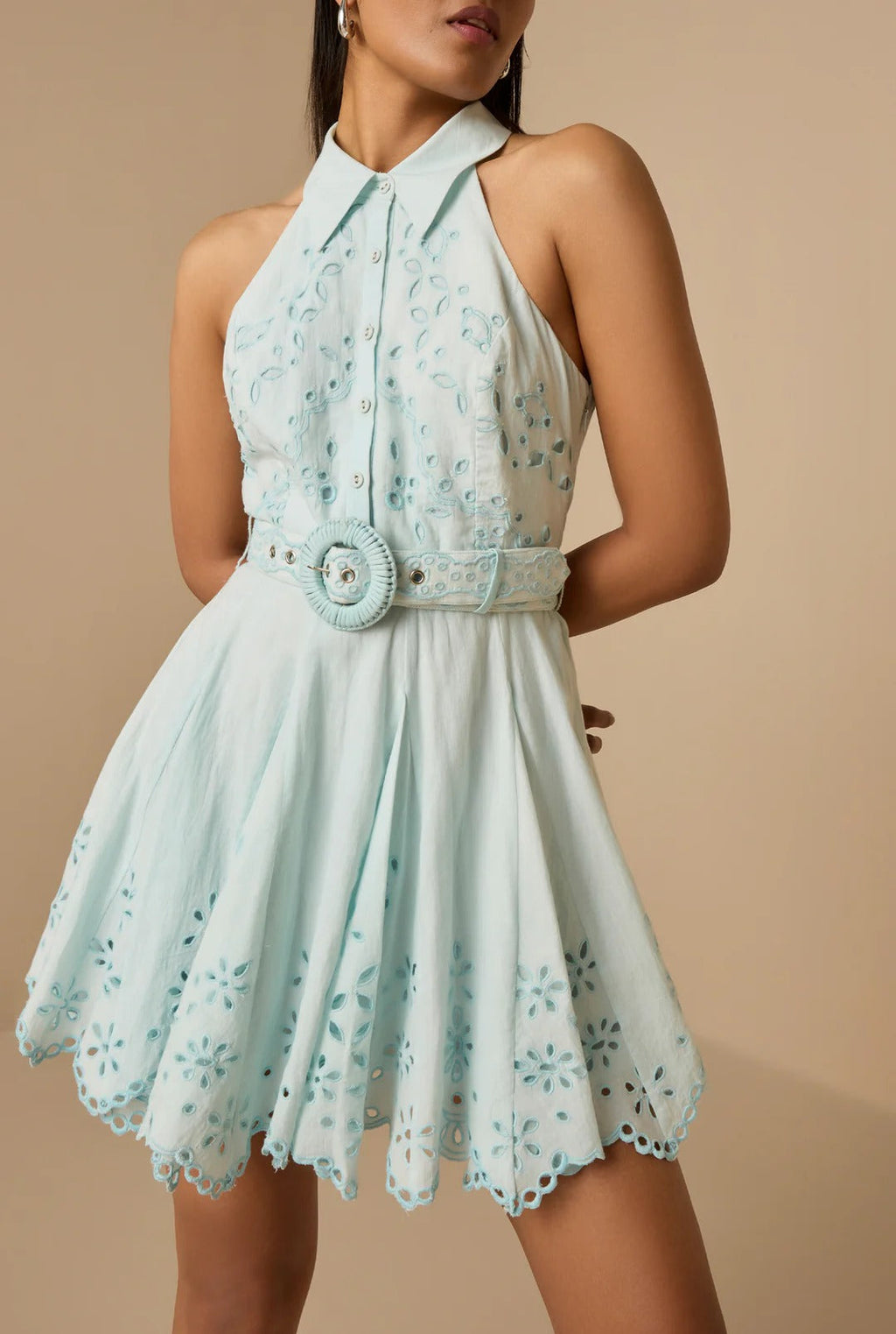 Hemant & Nandita Adya Short Dress With Buckle Belt