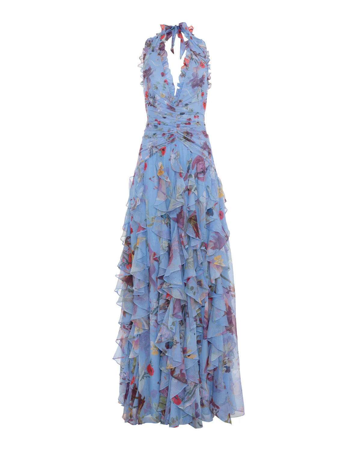 PatBo Lily Flower Flutter Gown Dress