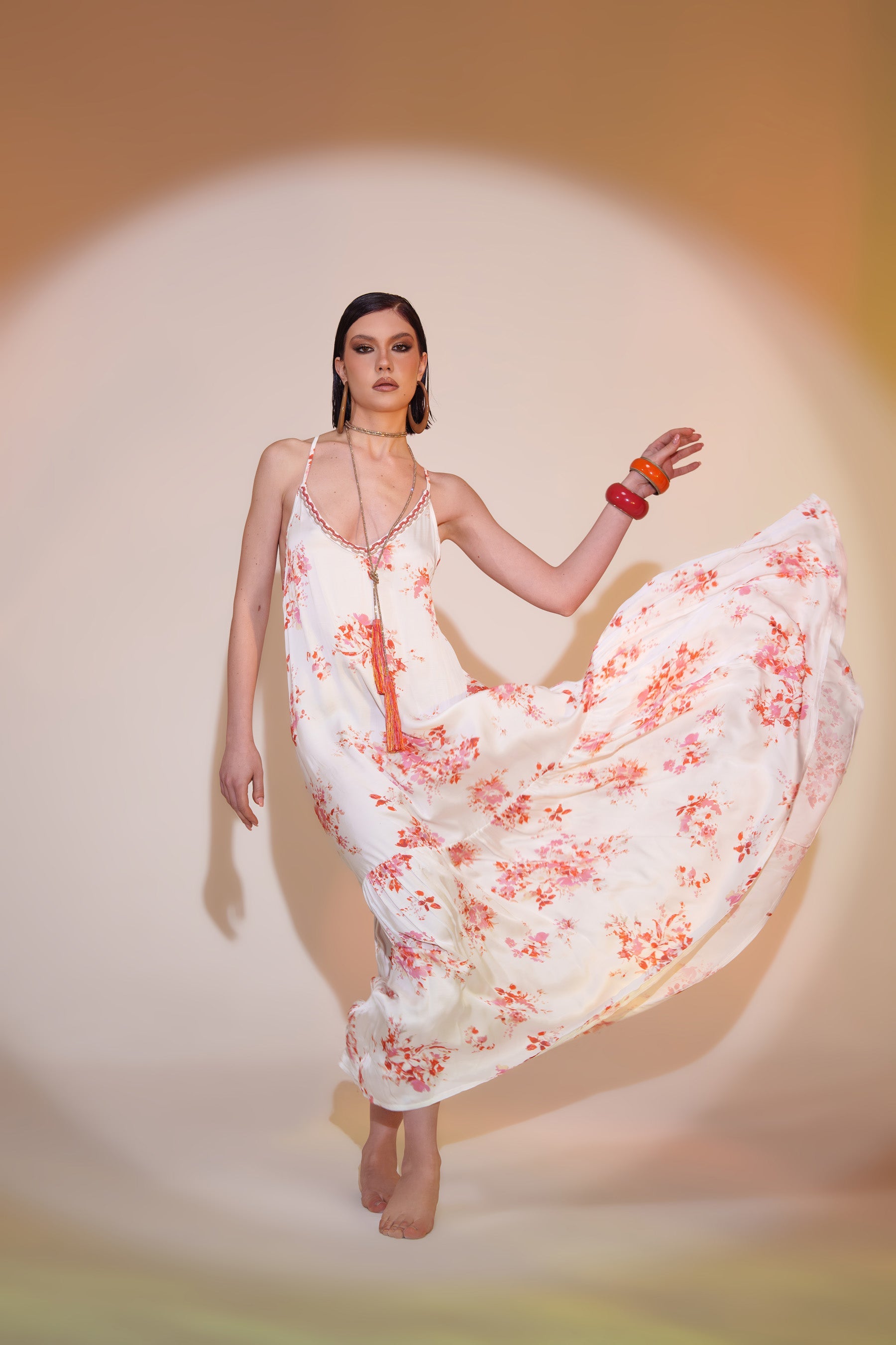 Pho Camisole Long Dress Hawaii