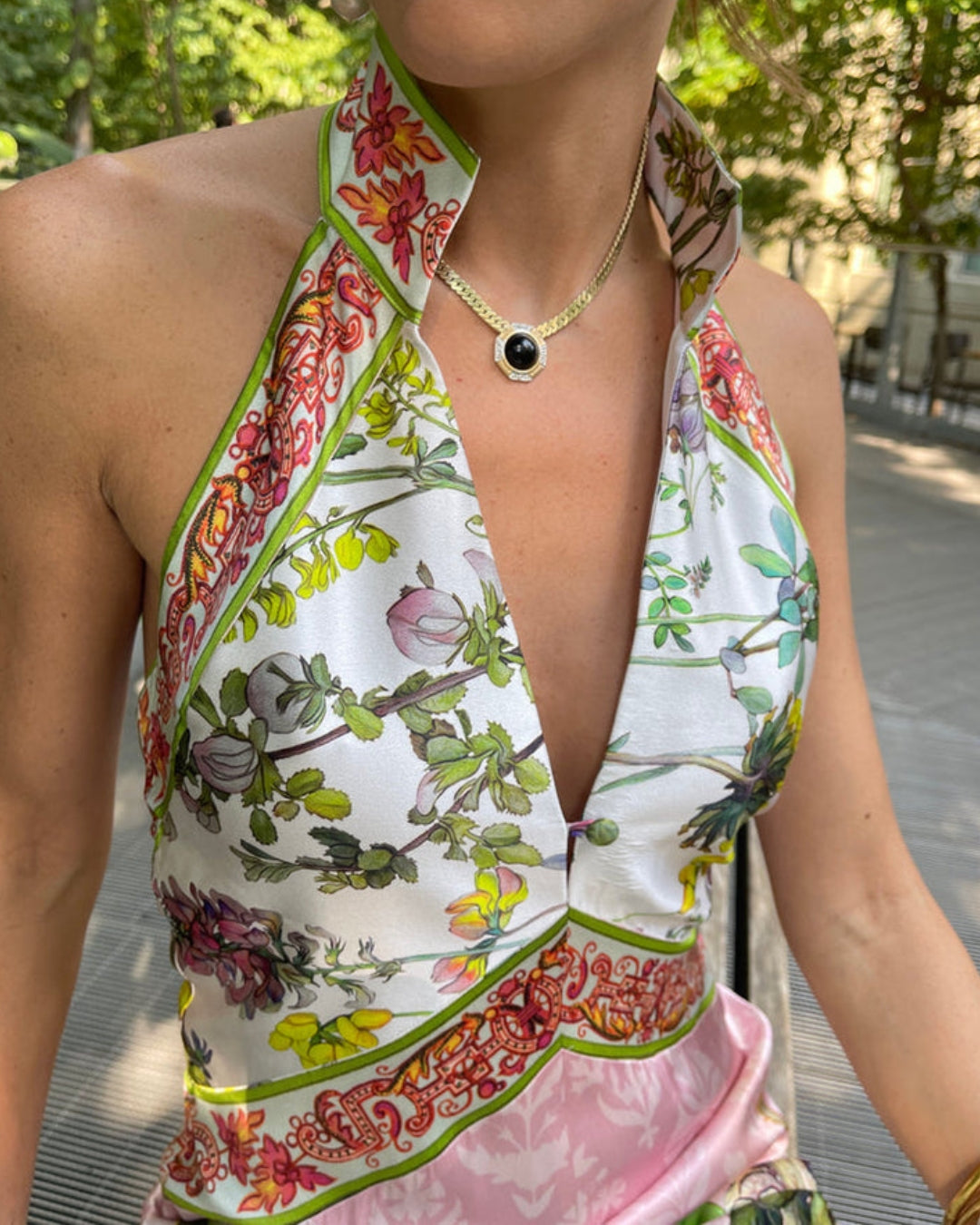 Paris Poeme Silk Dress