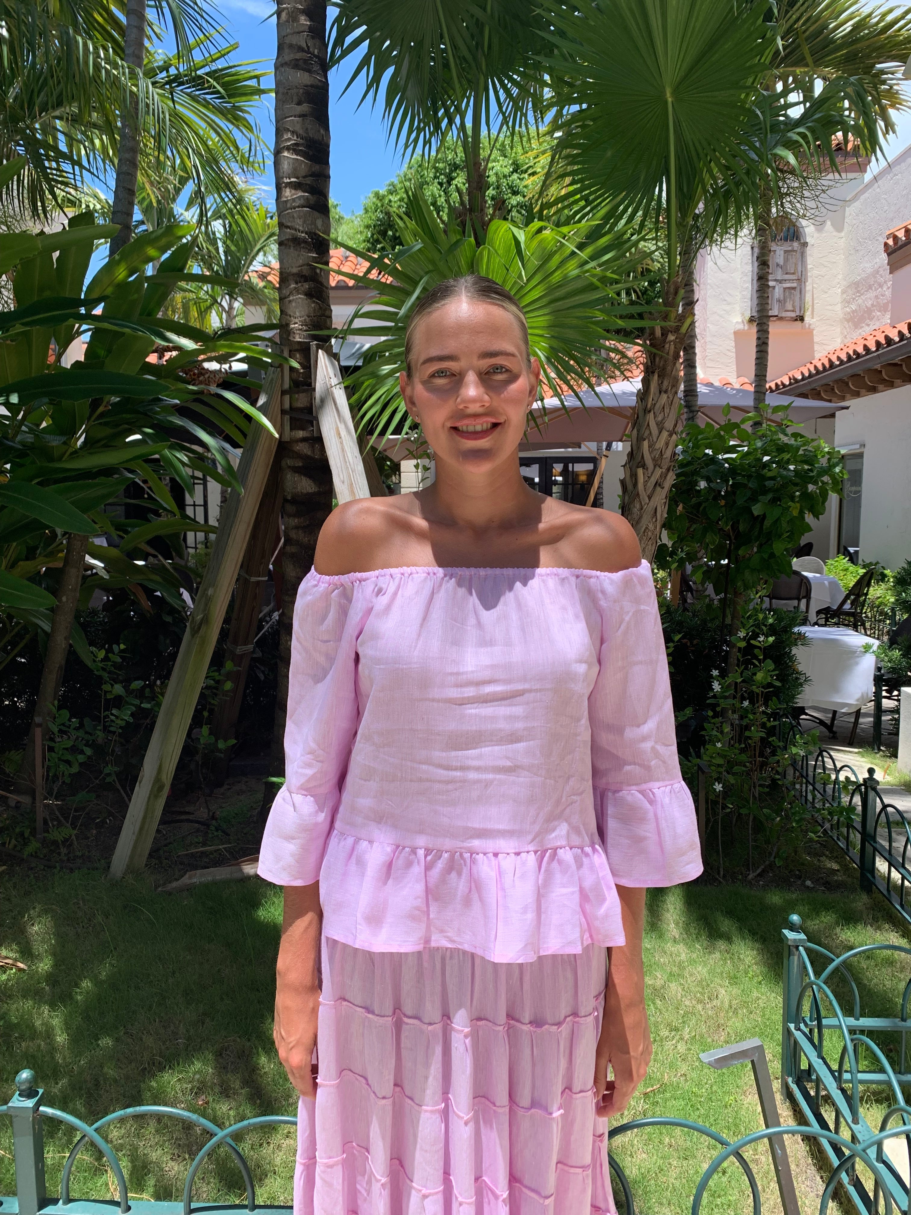 Bolero El Scollo Linen Top