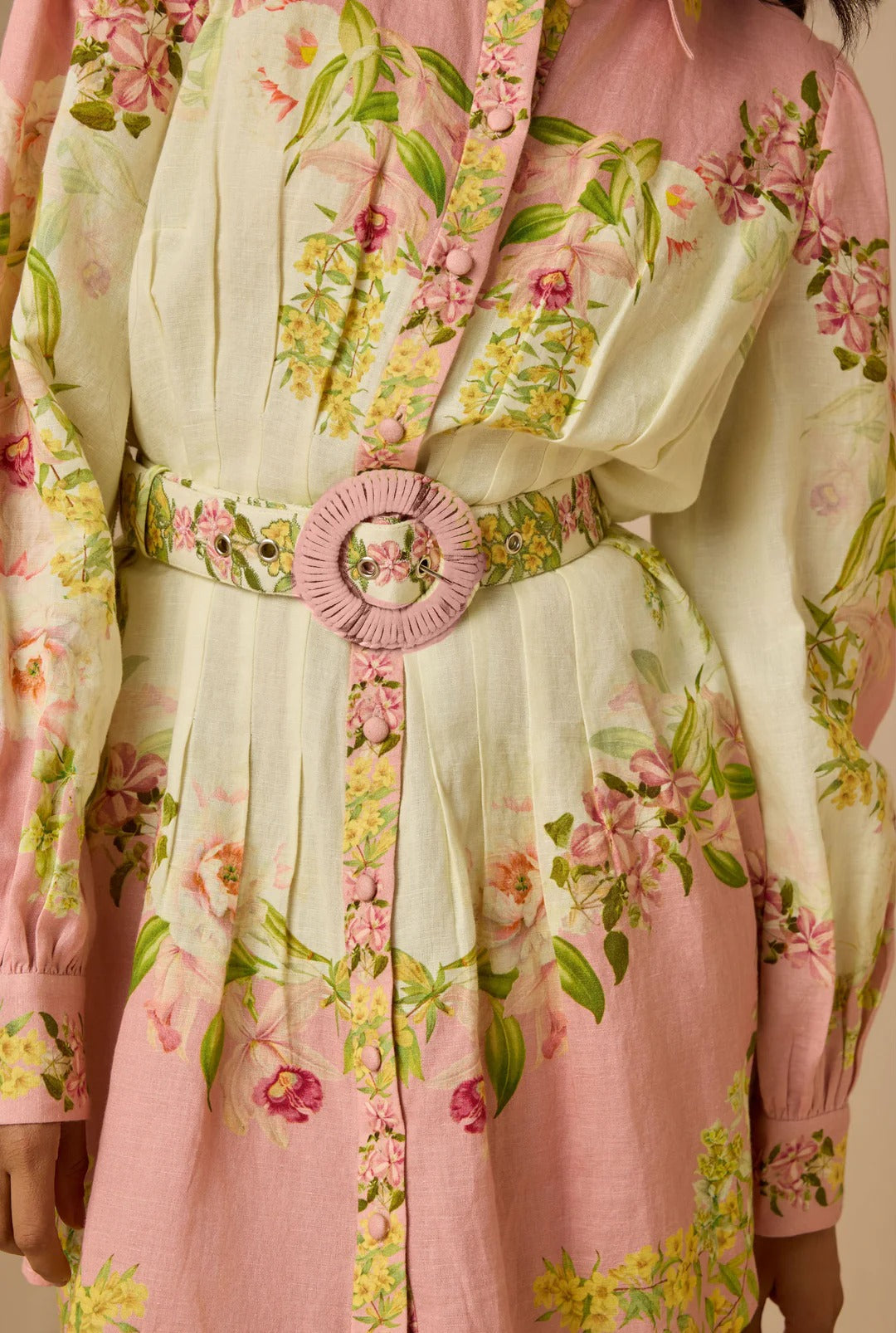 Hemant & Nandita Aiva Short Dress With Buckle Belt