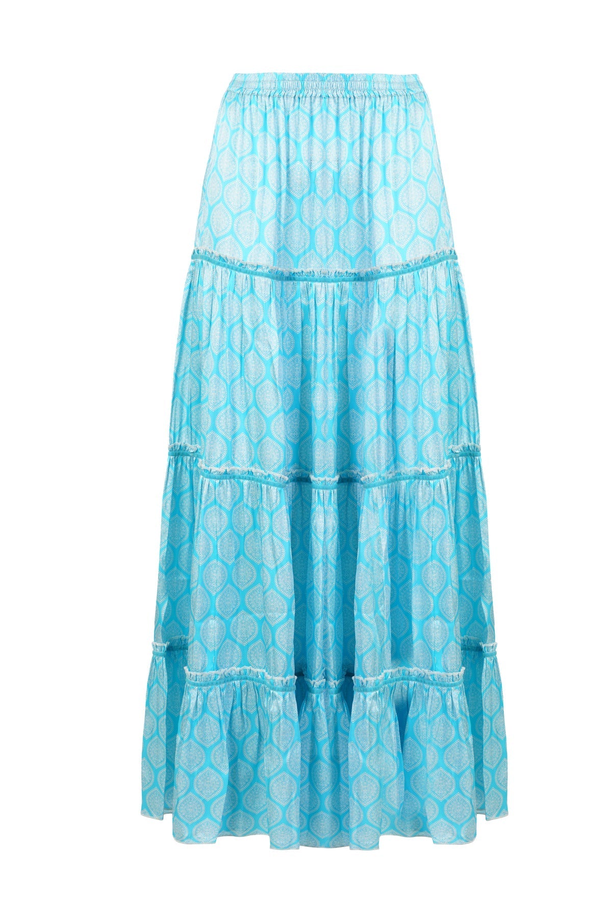 Marlea Marine Maxi Skirt Silk