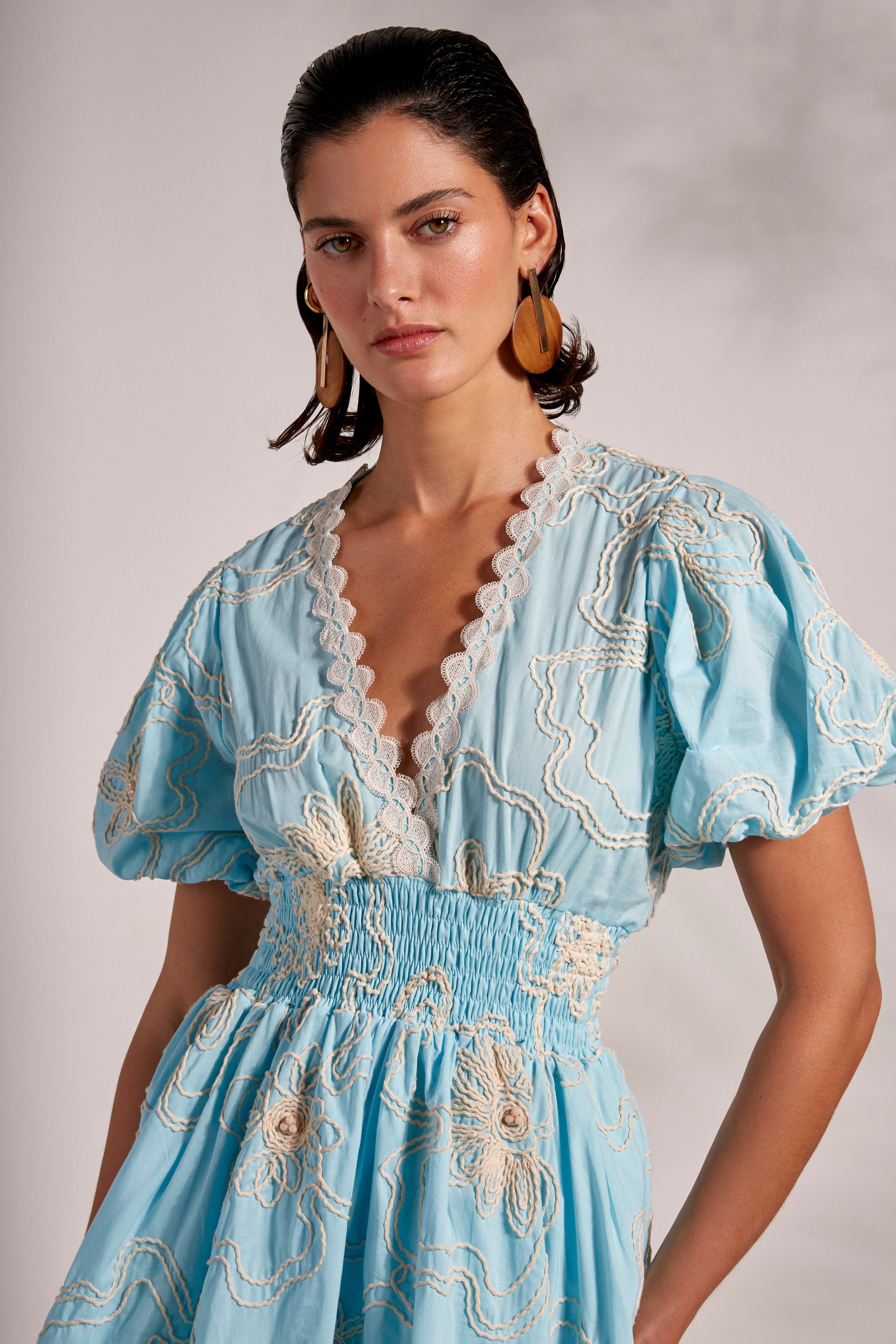 Waimari Bliss Mini Dress Blue