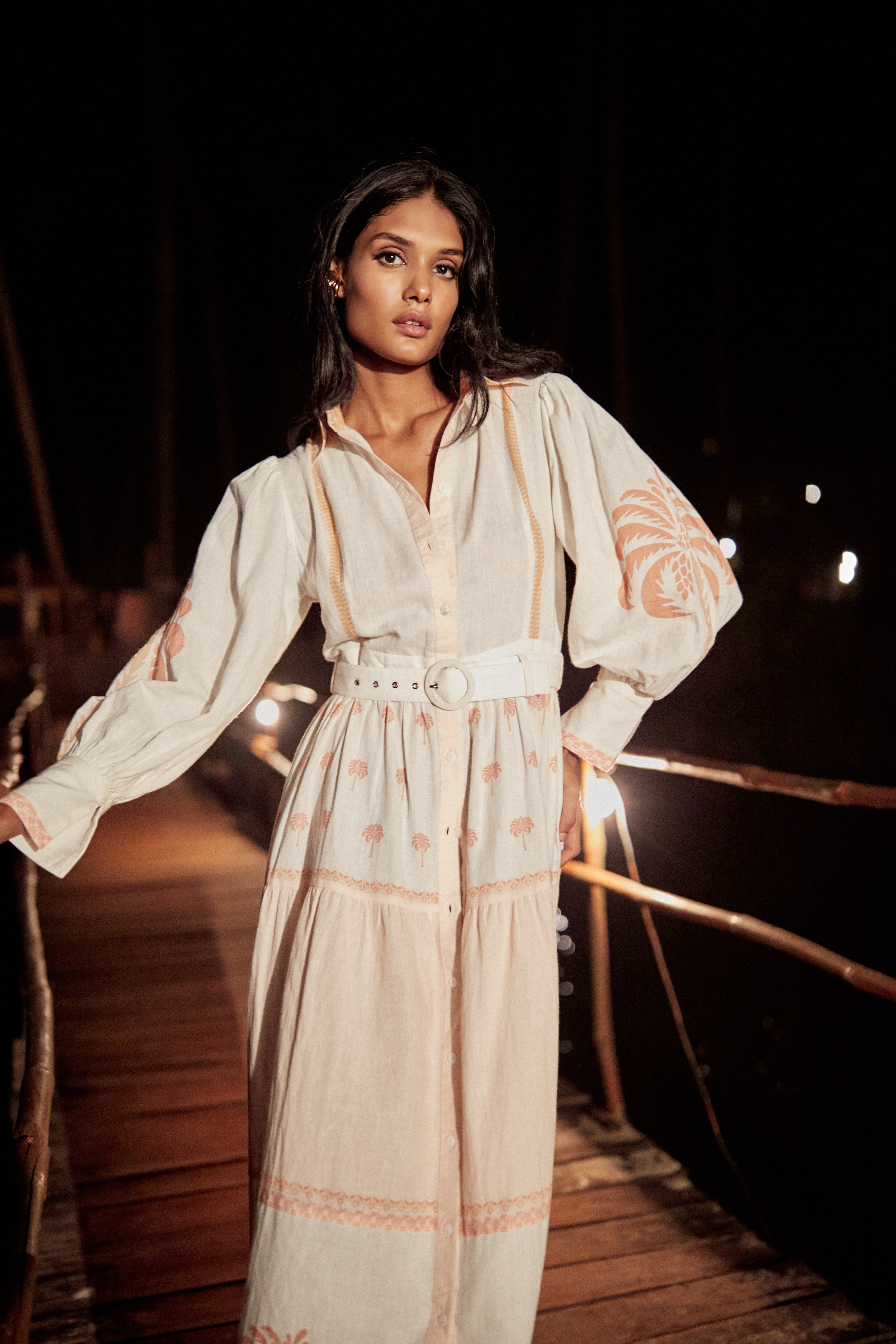 Marlea Carmela Palm Tree Dress