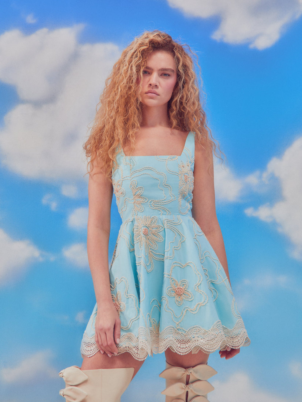 Waimari Lamai Mini Dress Blue