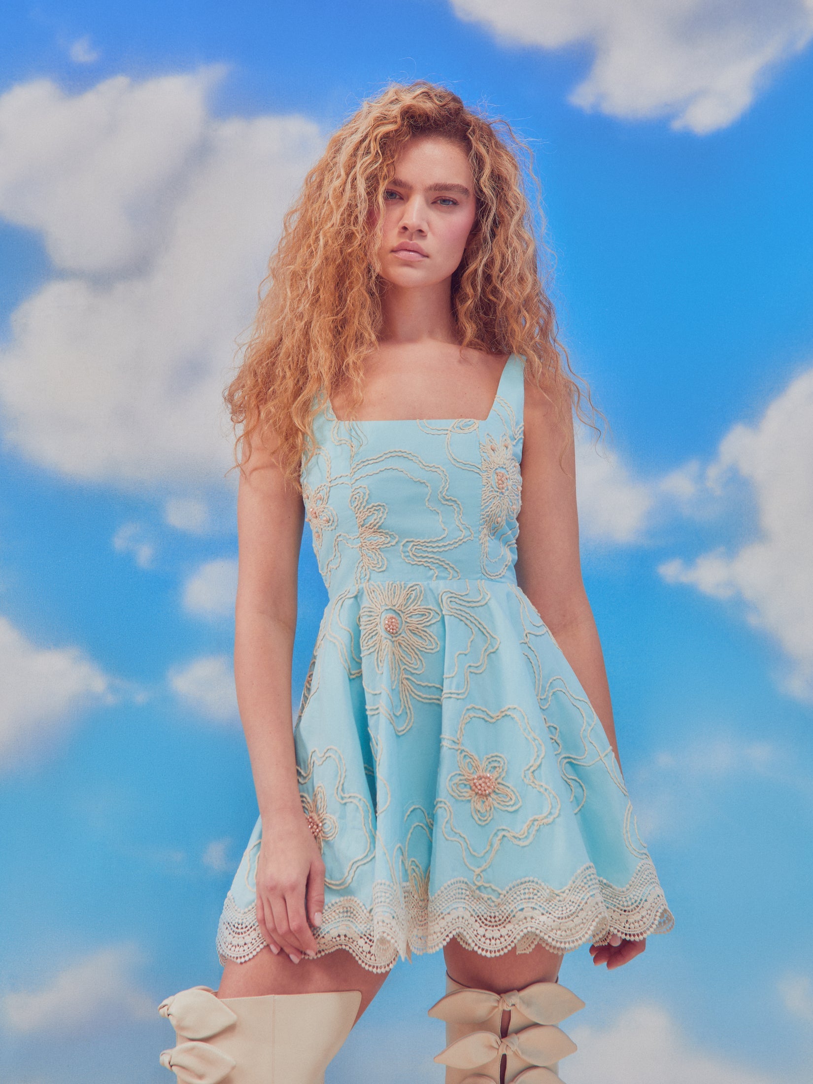 Waimari Lamai Mini Dress Blue