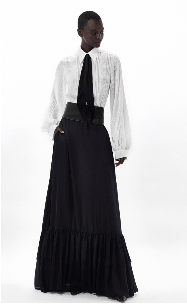 Oud Gleen Skirt Chiffon Black