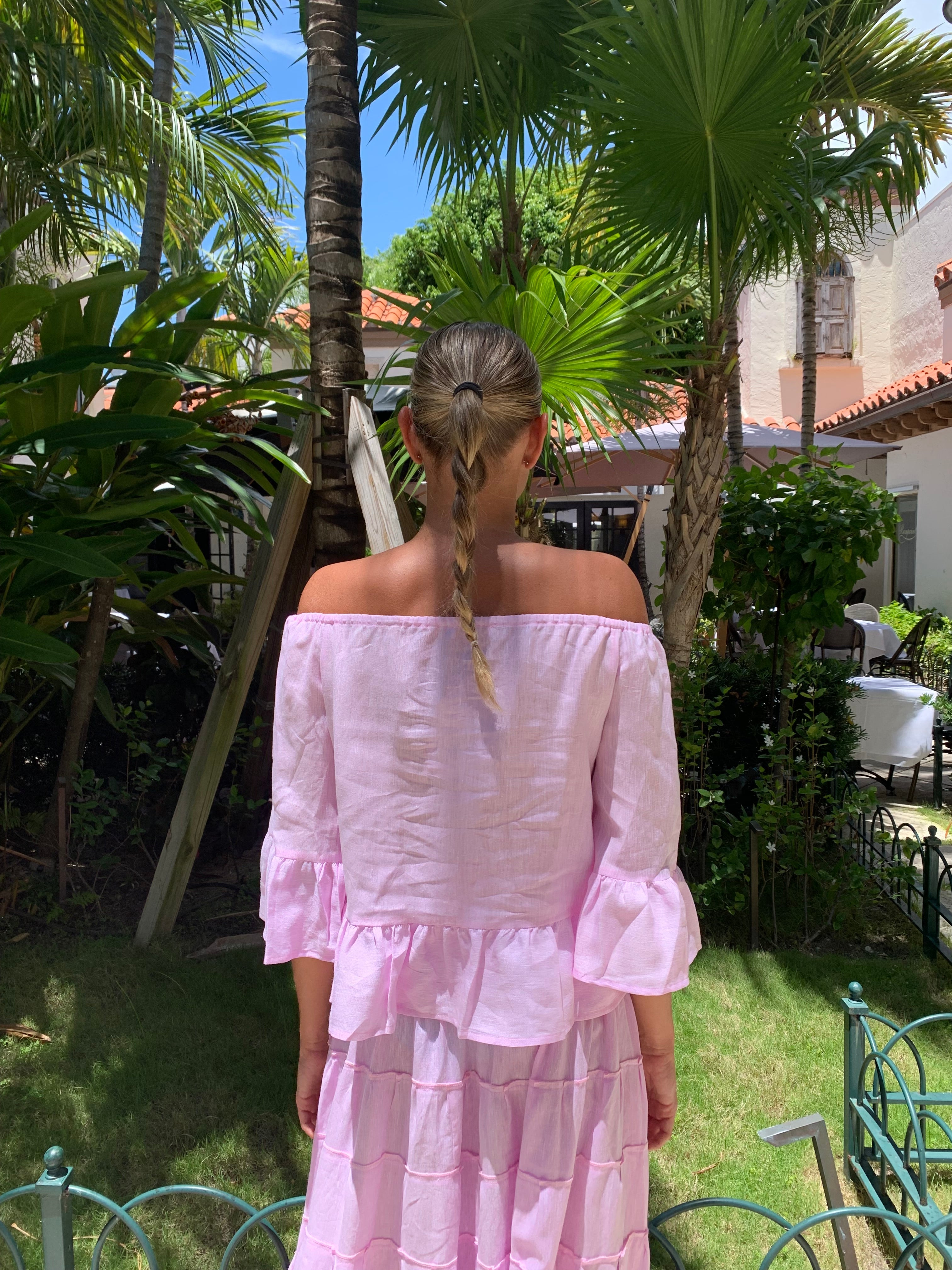 Bolero El Scollo Linen Top