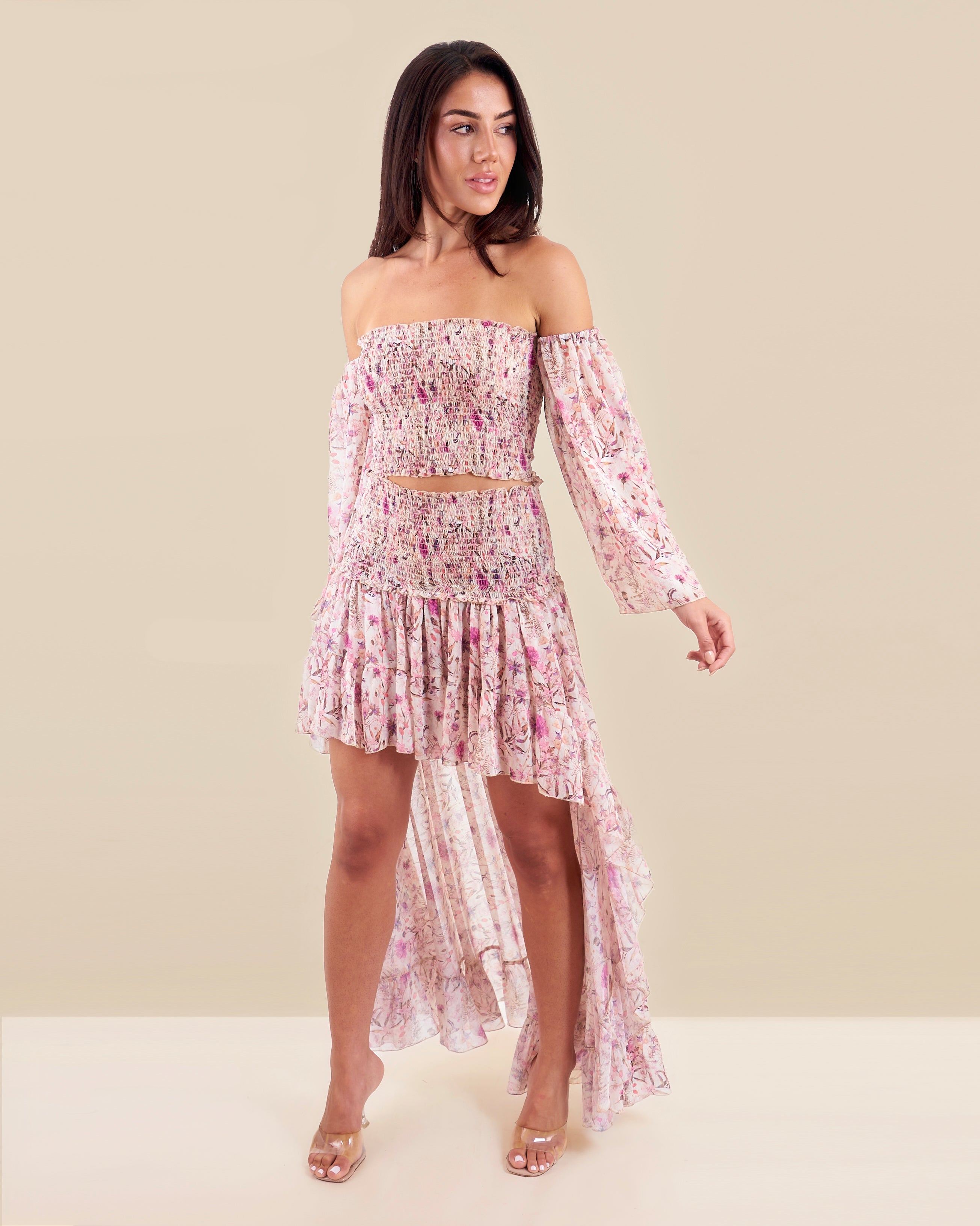 Neo Floralia Skirt High and low