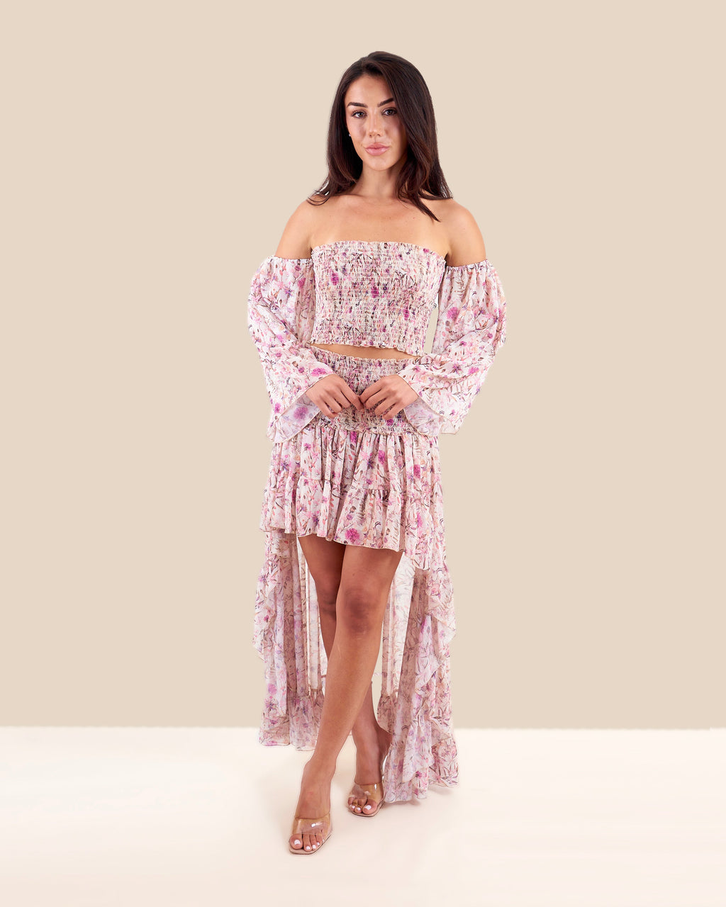 Neo Floralia Skirt High and low