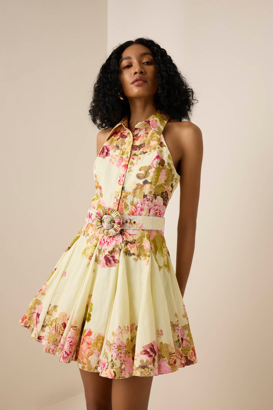 Hemant & Nandita Sama Belt Short Dress