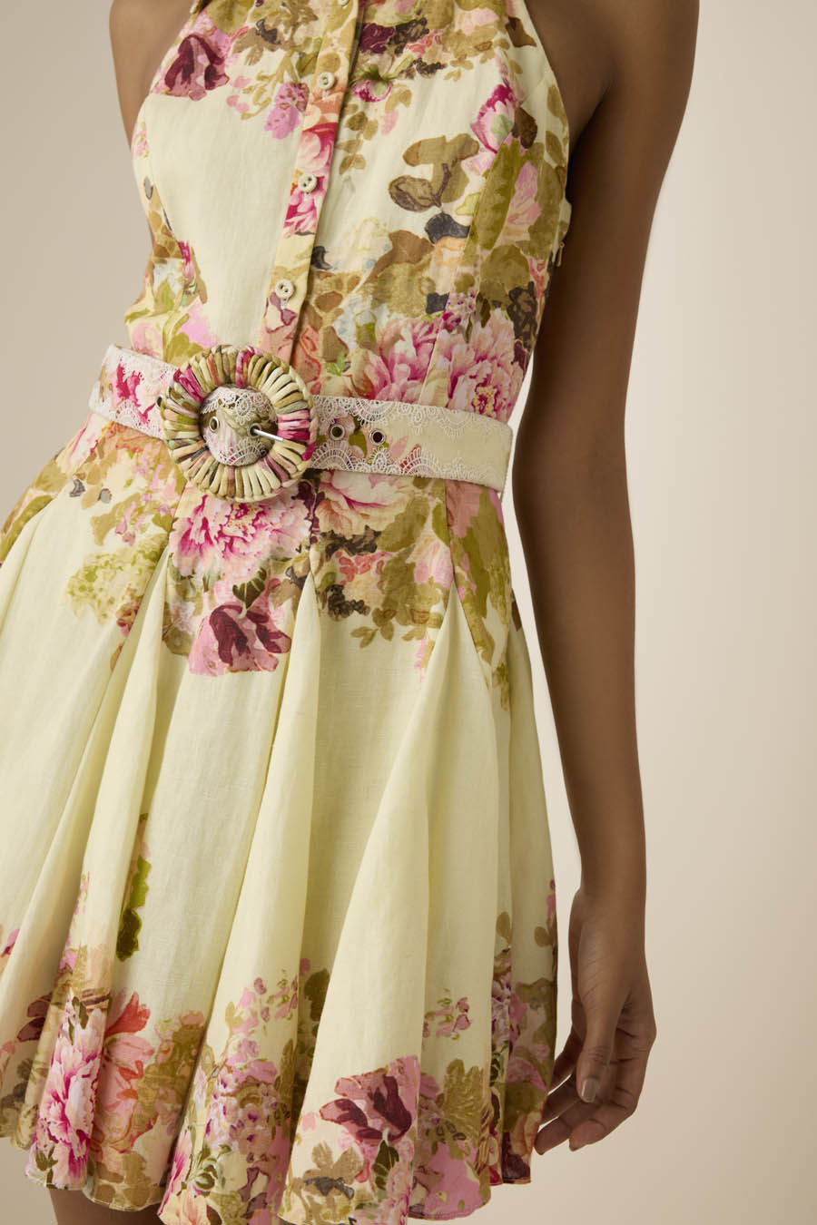 Hemant & Nandita Sama Belt Short Dress