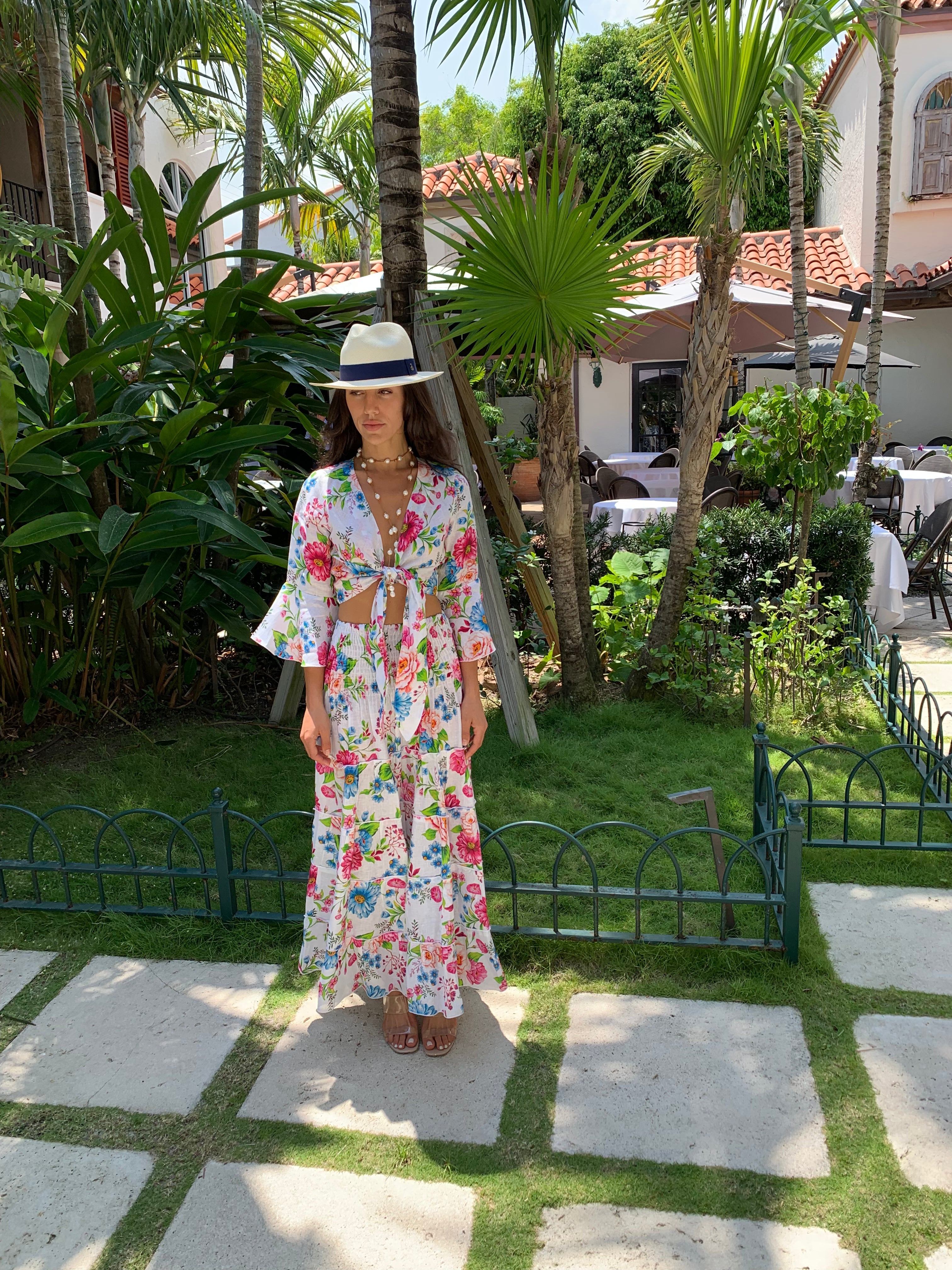 Positano Hedy Printed Long Skirt