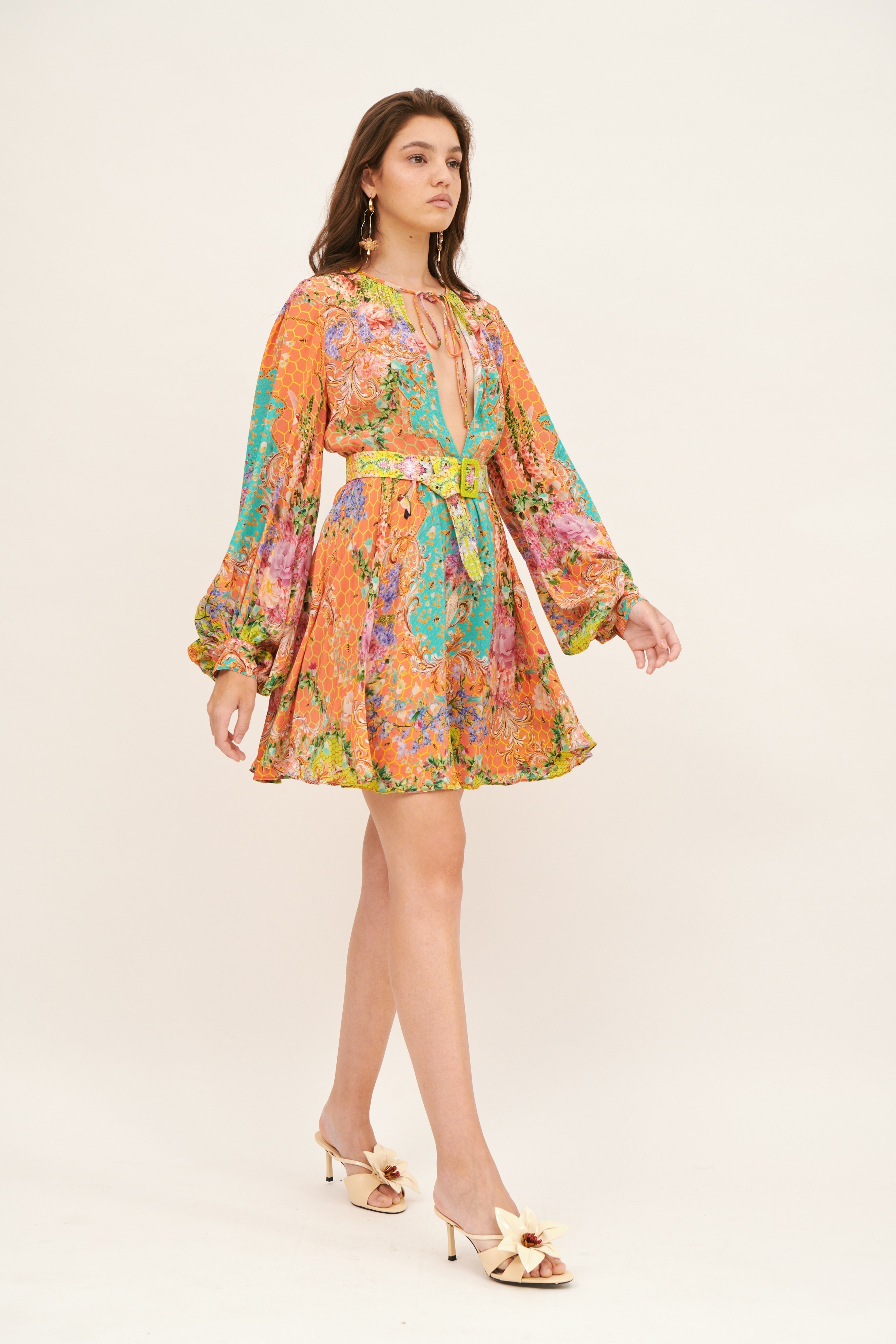 Kore’ Mini dress with baloon slevees
