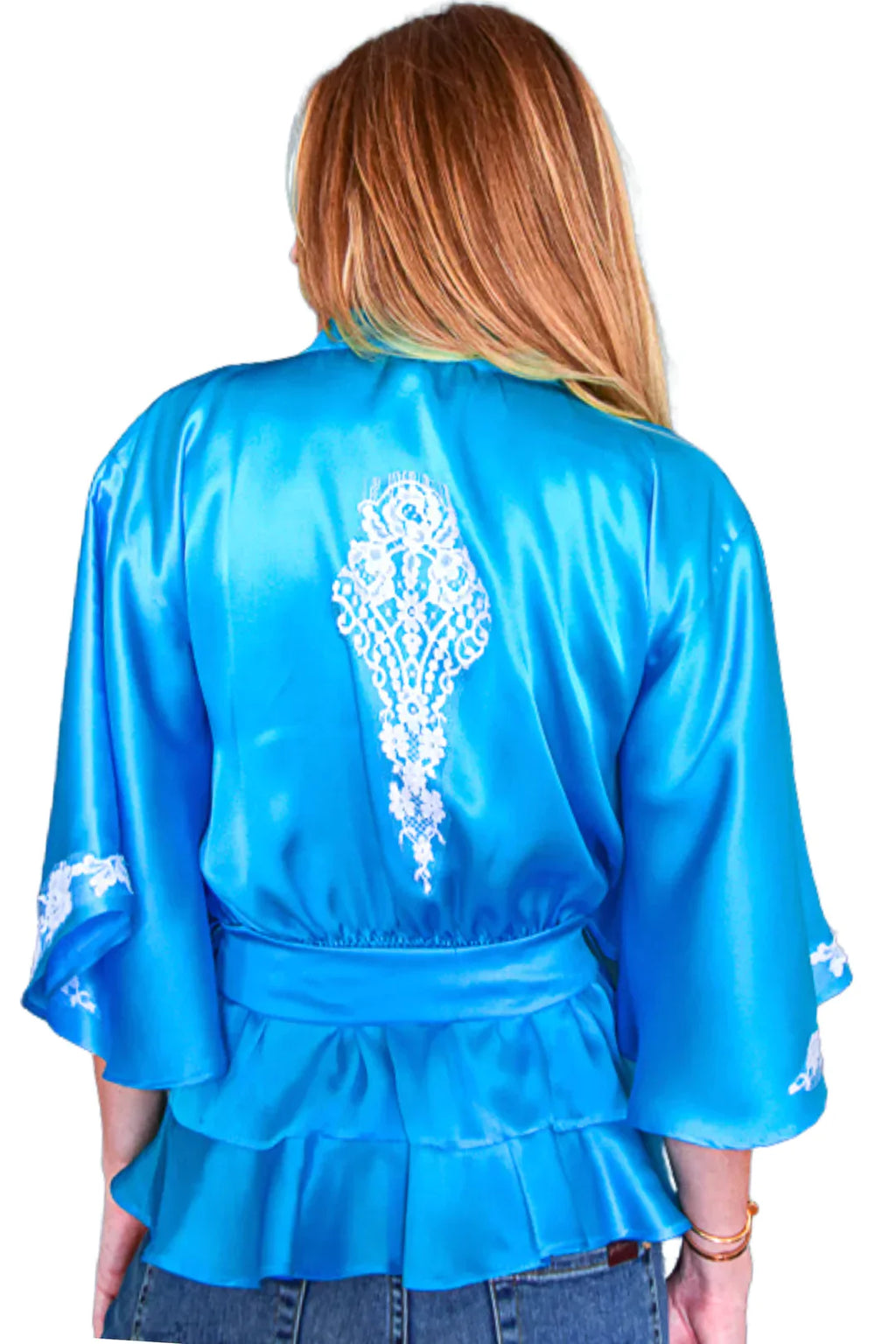 Vanita Rosa Nikos Silk Kimono Top