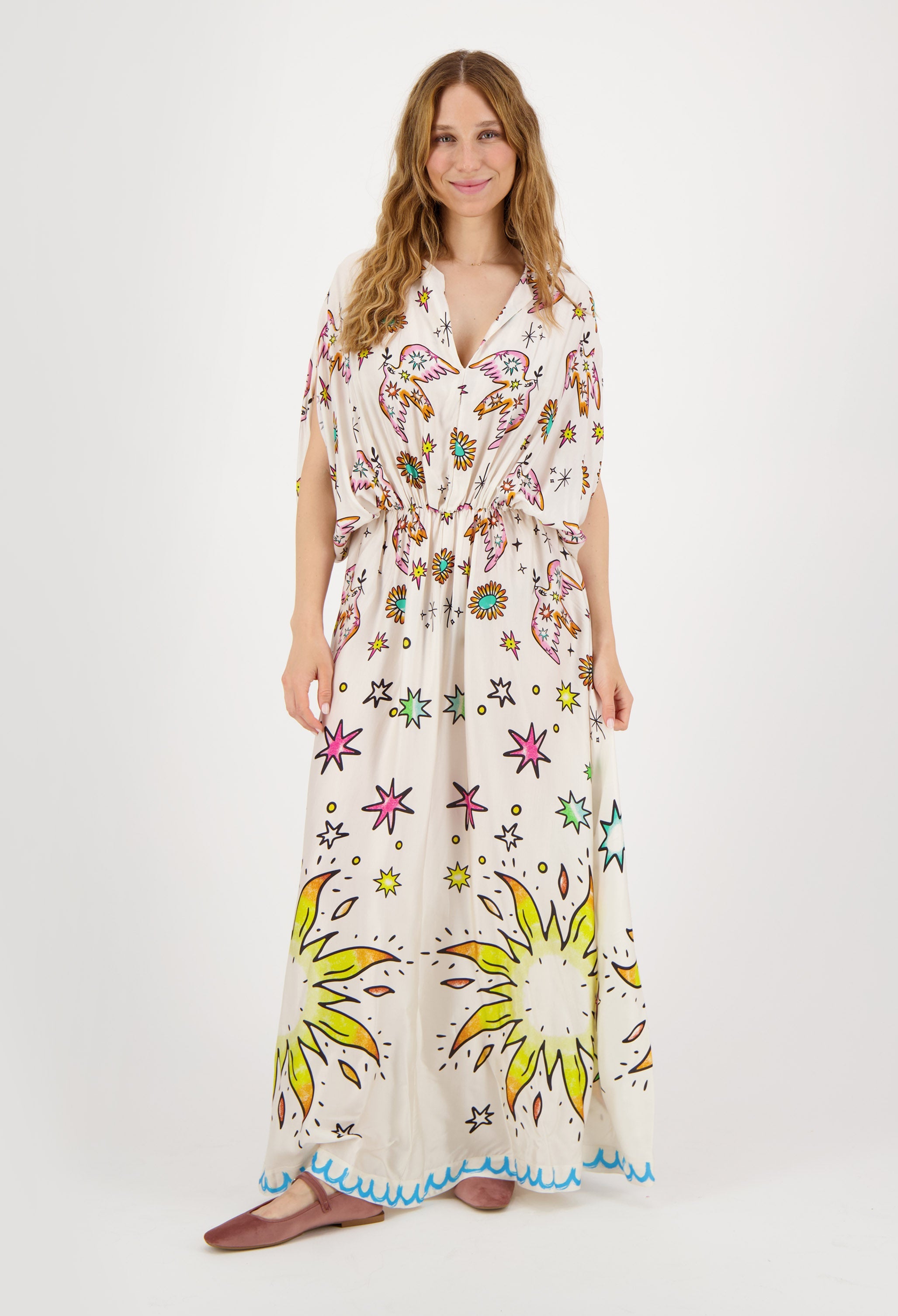 Me369 Rose Kaftan Dress Enlightment