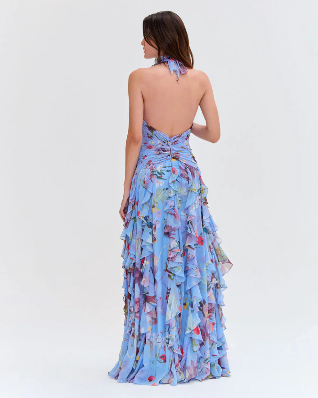 PatBo Lily Flower Flutter Gown Dress