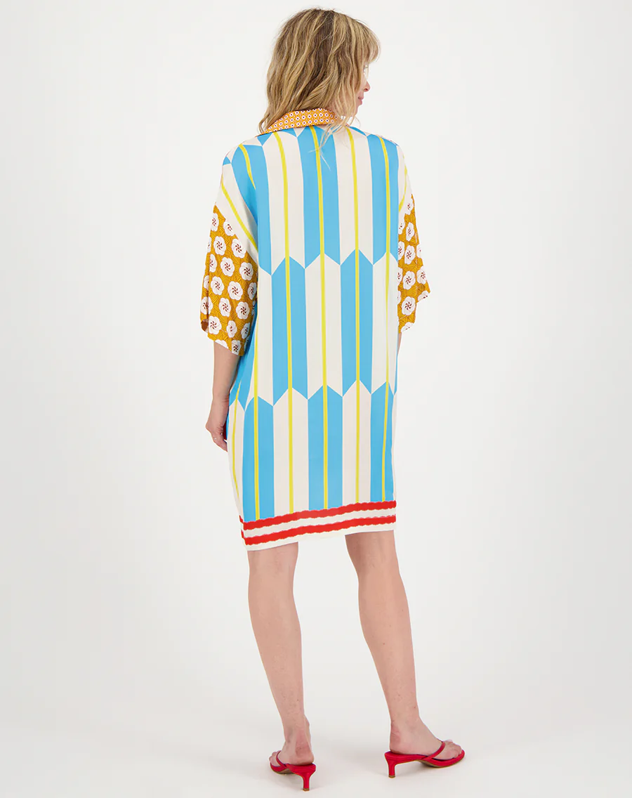 Me369 Nancy Placket Mini Dress