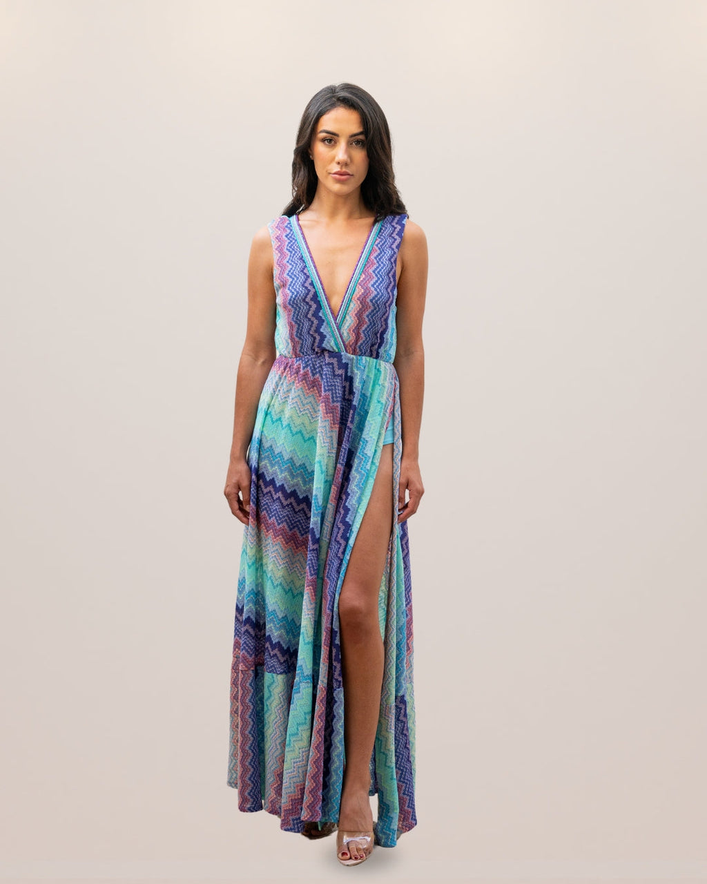Pho Mosaic Long Dress